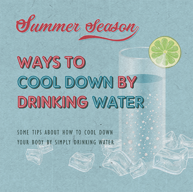 Ways to cool down by drinking water